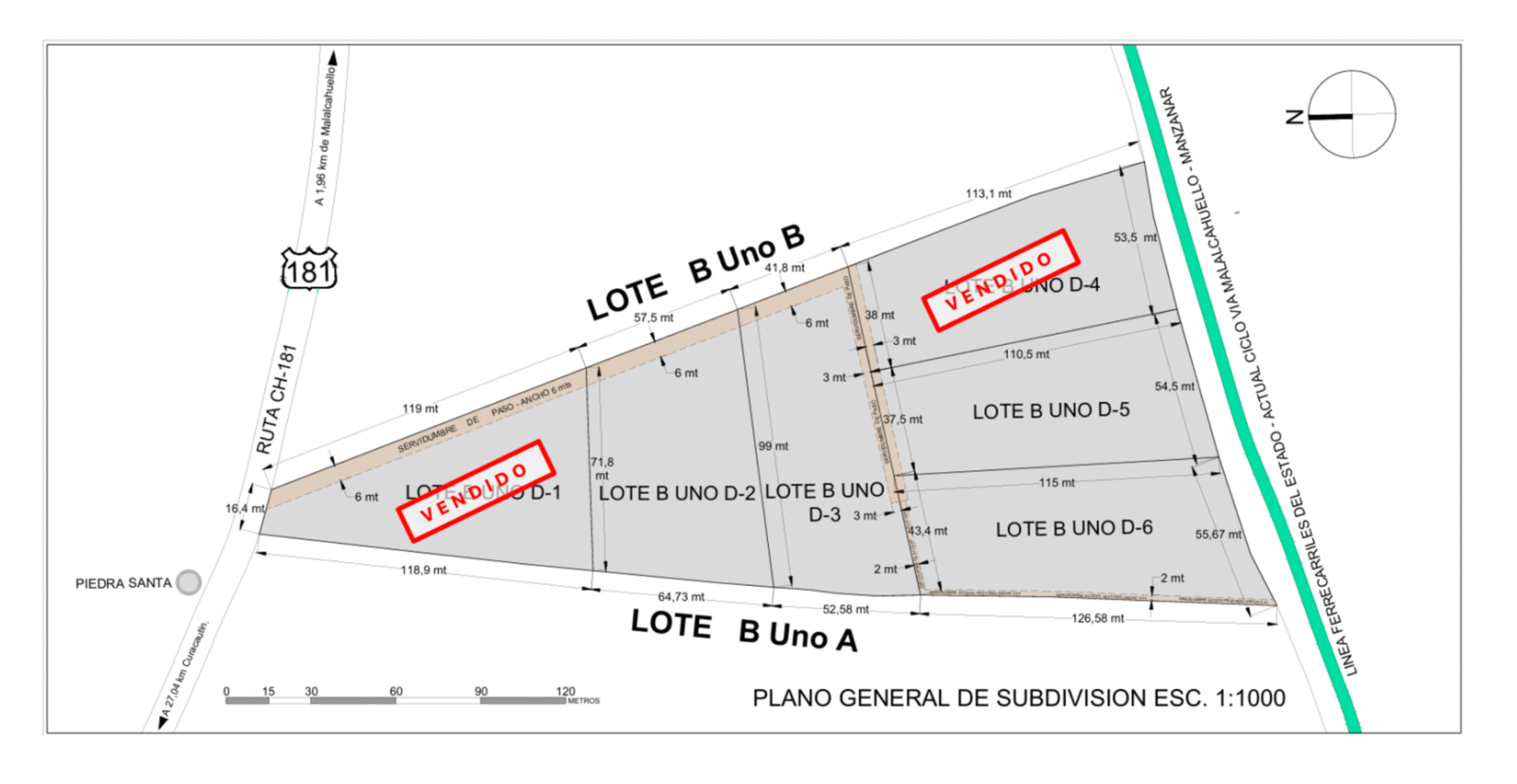 PLANO GENERAL DE SUBDIVISION